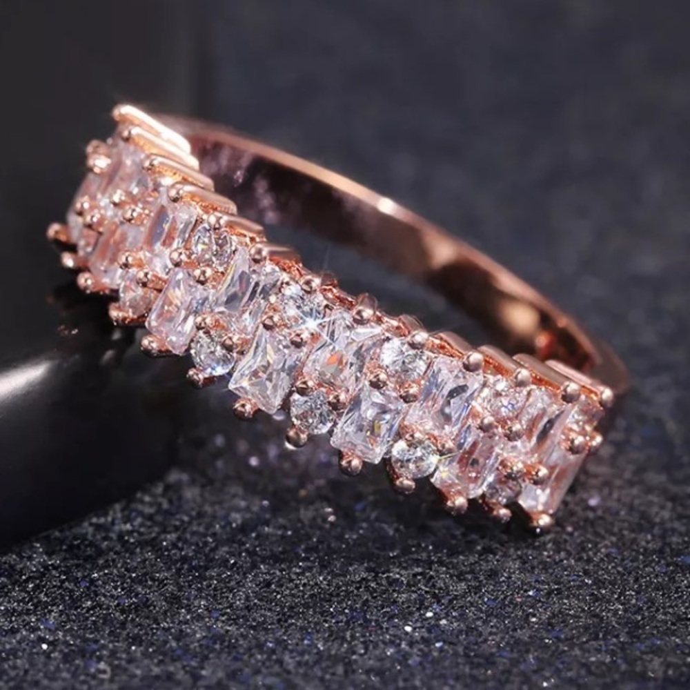 Beautiful 925 Rose Gold Wedding Band